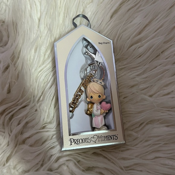Precious Moments Boy Angel Blessed Key Chain/Bag Charm/Ornament brand new in box - Picture 2 of 2